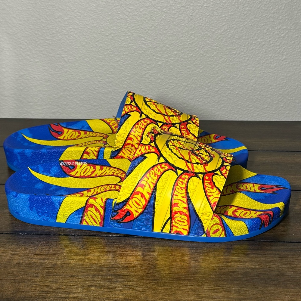 adidas Sean Wotherspoon Hot Wheels Adilette Flip Flops Slippers Slides Men